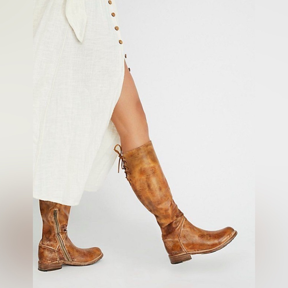 BEDSTU Manchester Tall Brown Leather Knee-High Boots